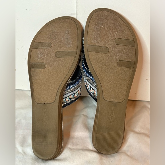Fergalicious 'Starlit' Navy Beaded Fabric
Casual Slide Sandals Size 7M - Picture 6 of 6